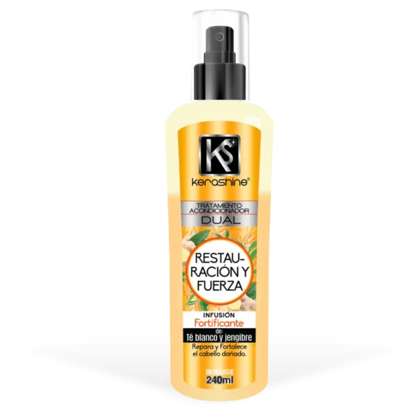 Kerashine Tratamiento Dual acondicionador Restauración y fuerza Infusión Fortificante