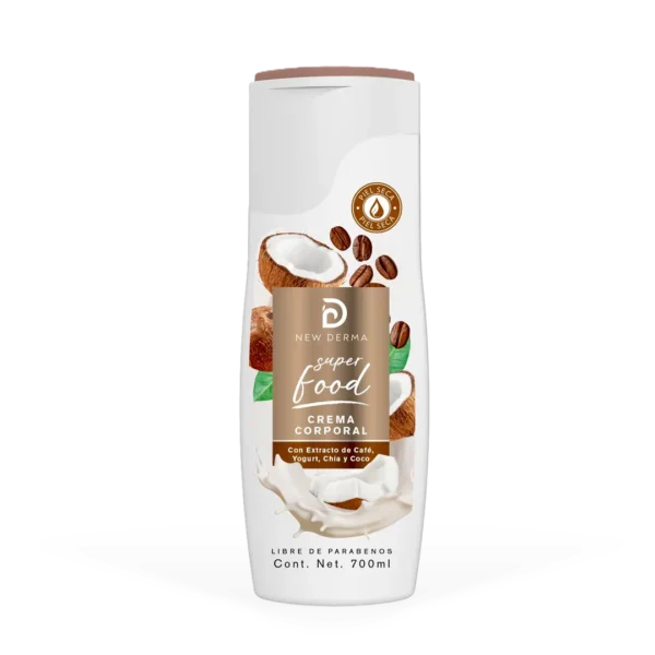 New Derma Superfood - café, yogurt, chía y coco